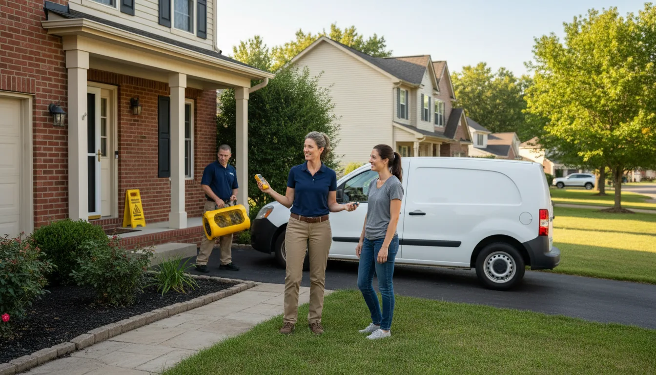 Water restoration image for Dehumidification And Cleanup Services in Mountain Rest, SC